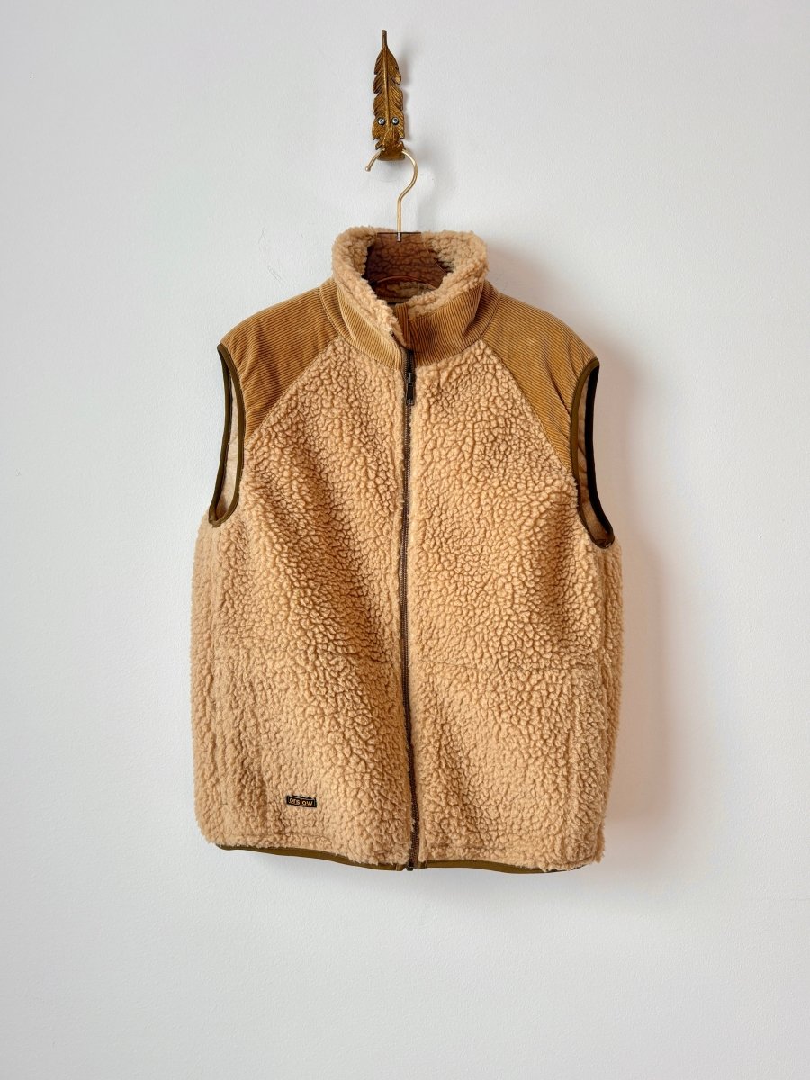 Or Slow | Sherpa and Corduroy Vest (Vintage) - Made X Hudson