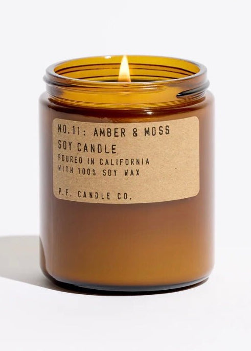 P.F Candle Co. Standard Soy Candle | Amber & Moss - Made X Hudson
