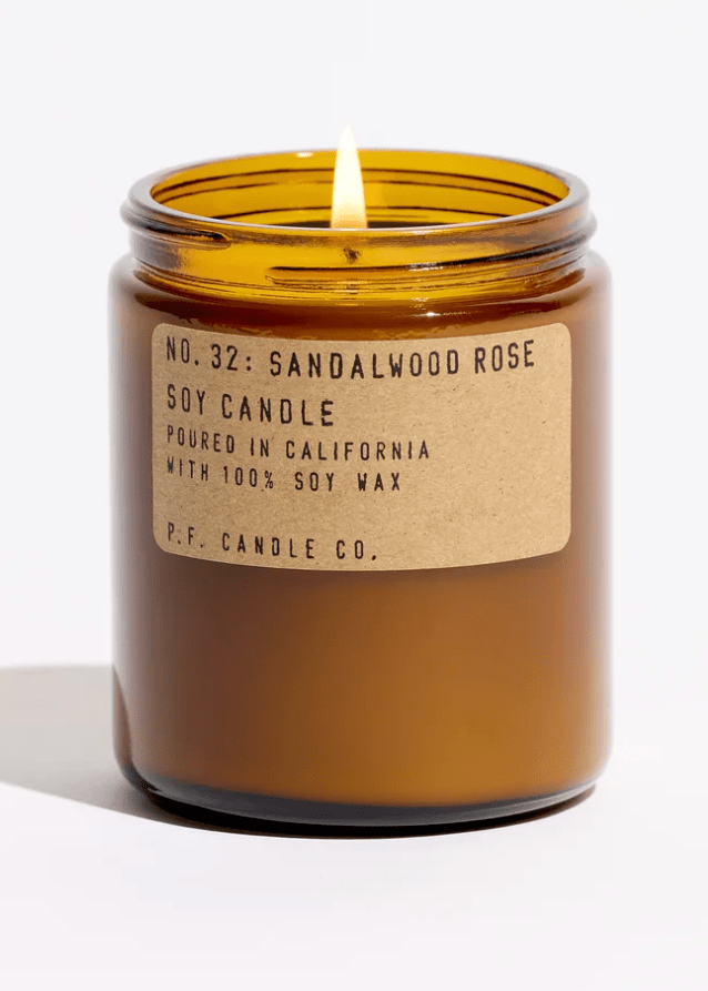 P.F Candle Co. Standard Soy Candle | Sandalwood Rose - Made X Hudson
