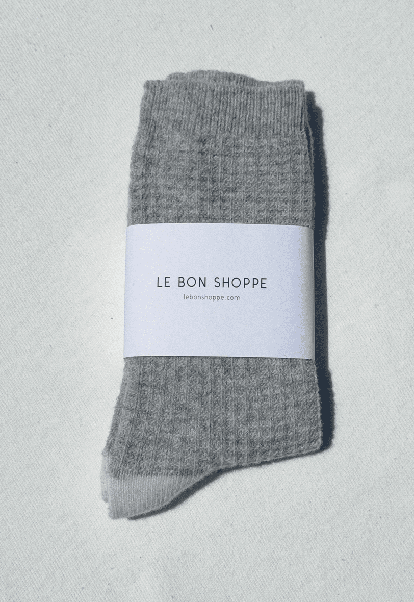 Wool Waffled Socks - Made X Hudson