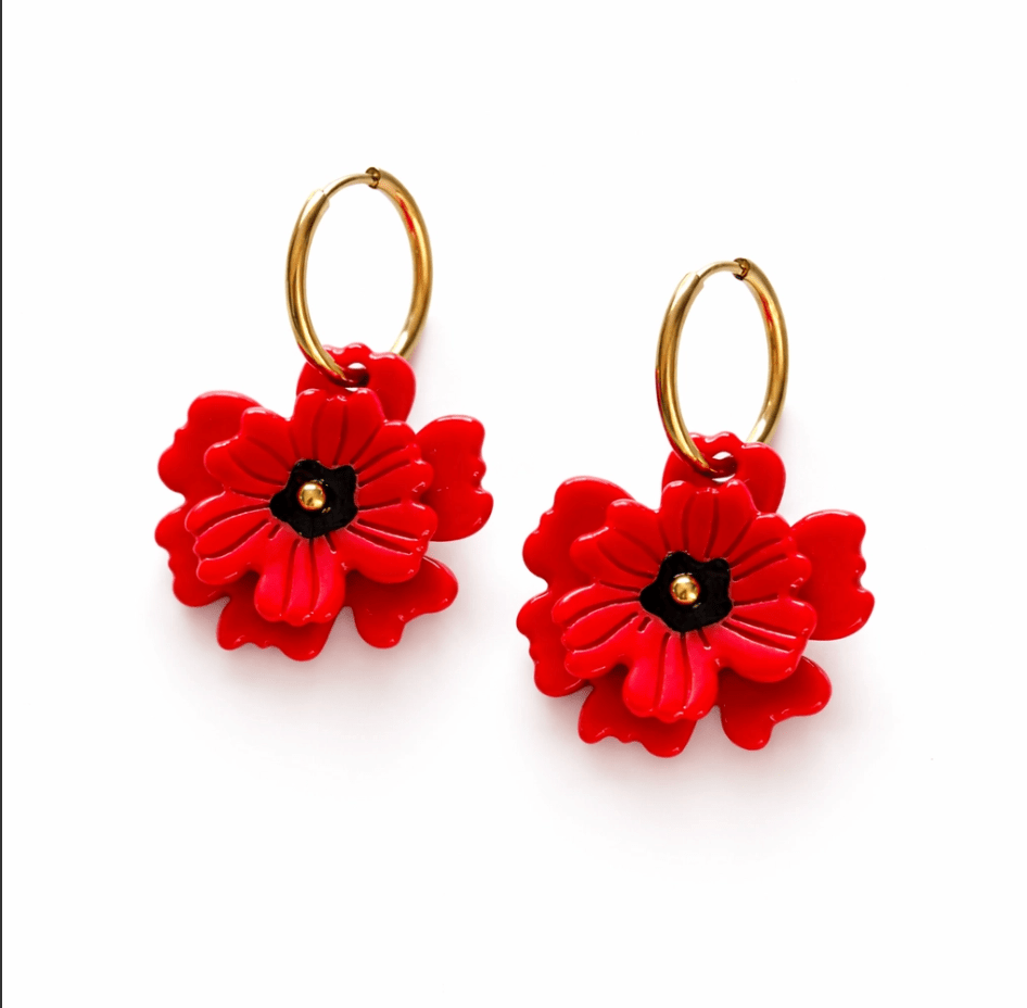 California Poppy Earrings - Made X Hudson