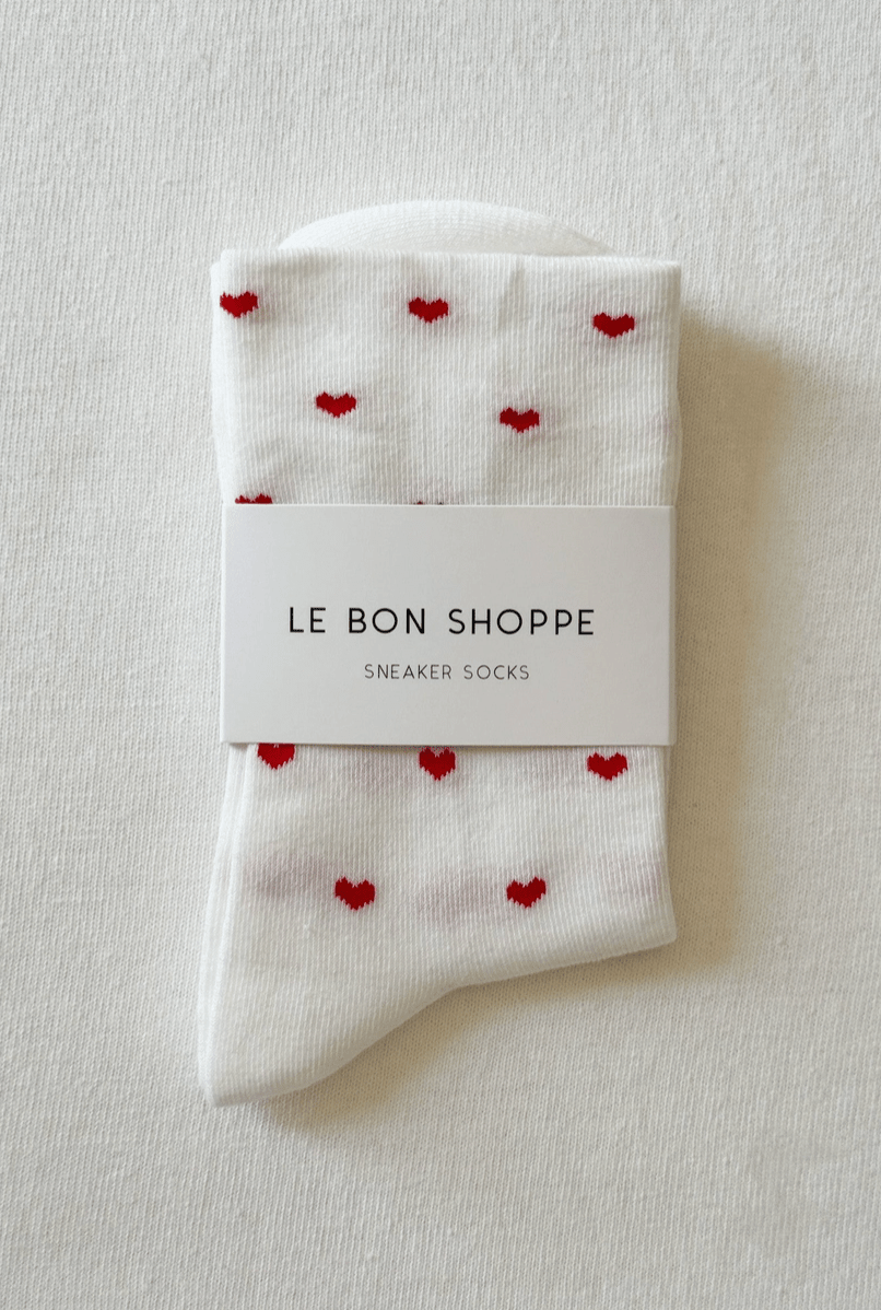 Sneaker Socks With Hearts - Made X Hudson