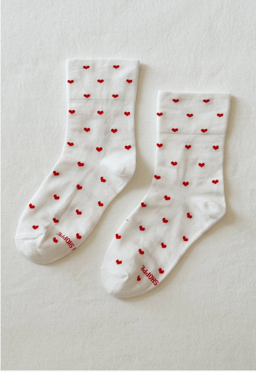 Sneaker Socks With Hearts - Made X Hudson