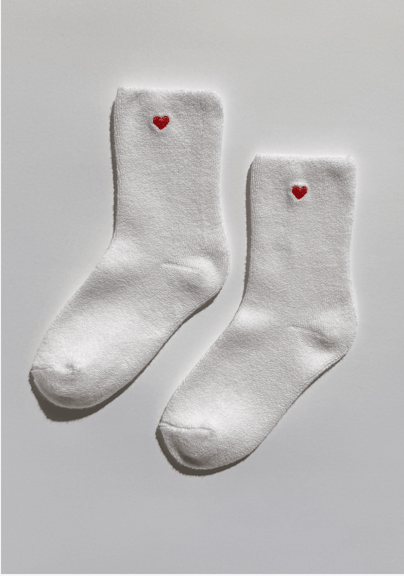 Embroidered Cloud Socks - Made X Hudson