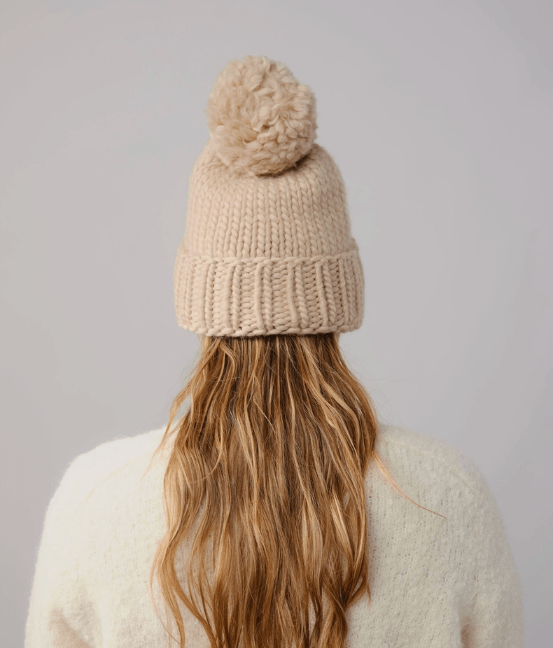 Oat Marina Pom - Pom Beanie - Made X Hudson