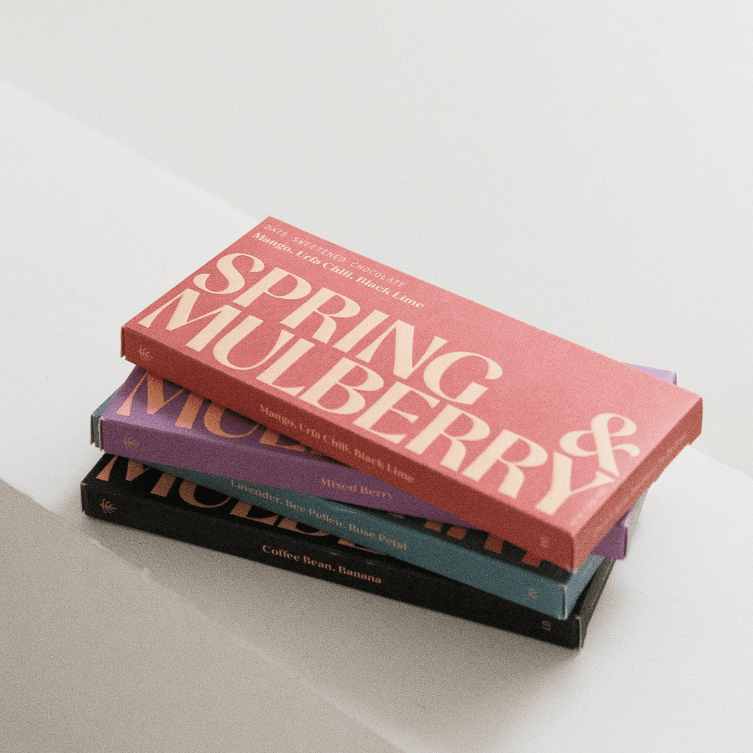 Spring and Mulberry Chocolate Bar - Made X Hudson