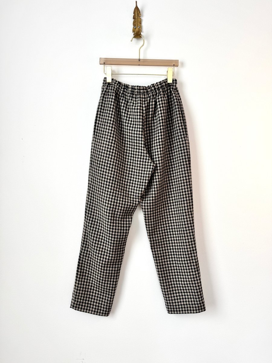 Taupe and Black Checkered Joggers - Made X Hudson