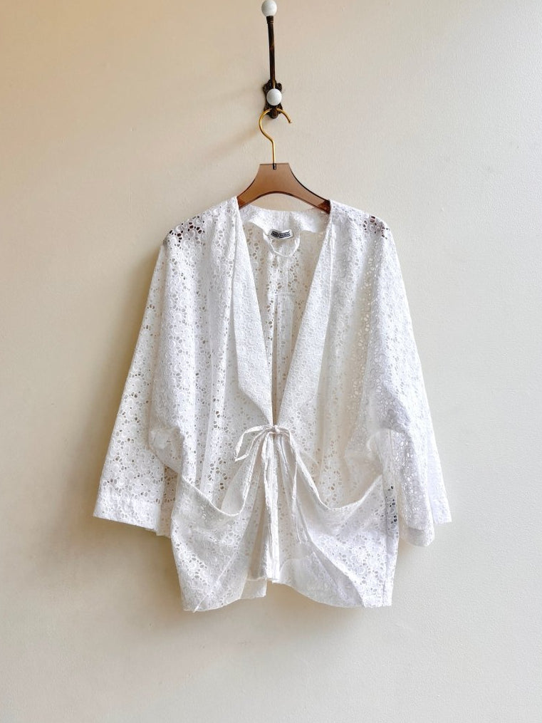 White Lace Chore Jacket - Made X Hudson