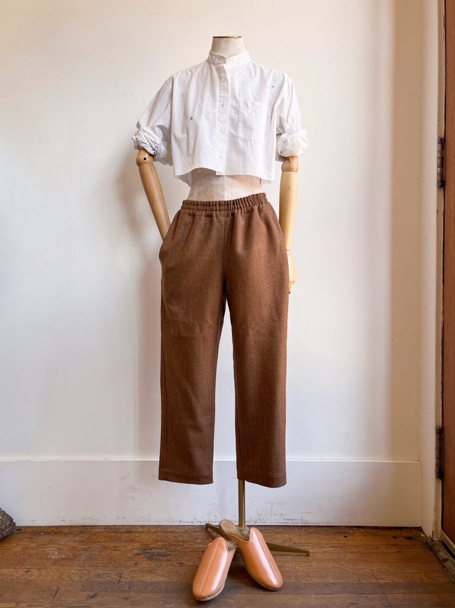 White Annette Crop Top w/ Green Embroidered Hearts (Reworked) - Made X Hudson