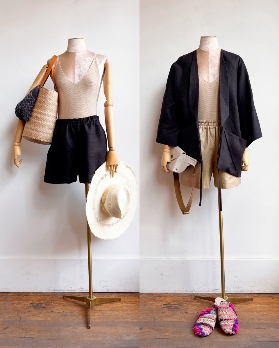 Beige Capri One Piece Swimsuit - Made X Hudson