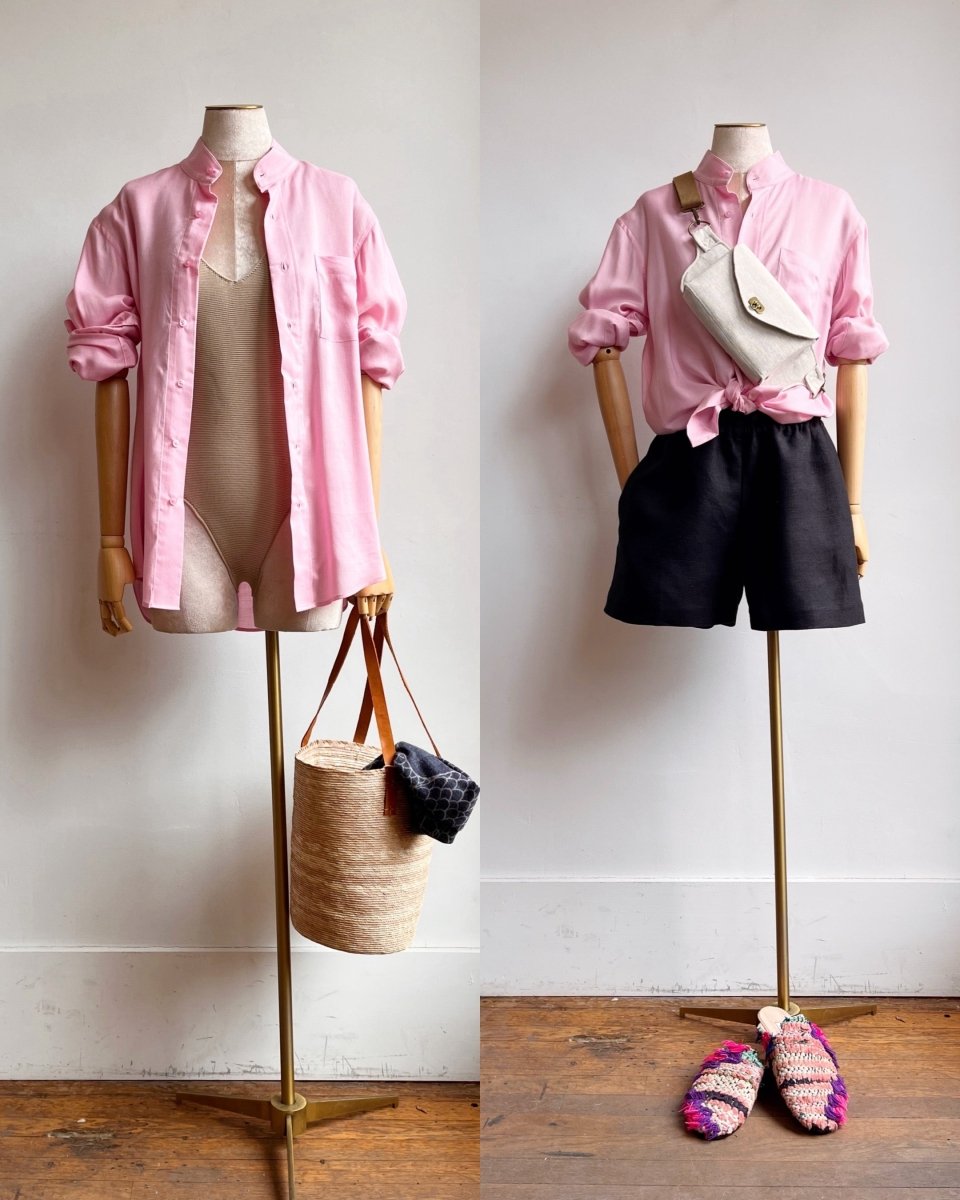 Everyday Button Down Pink Over Shirt - Made X Hudson