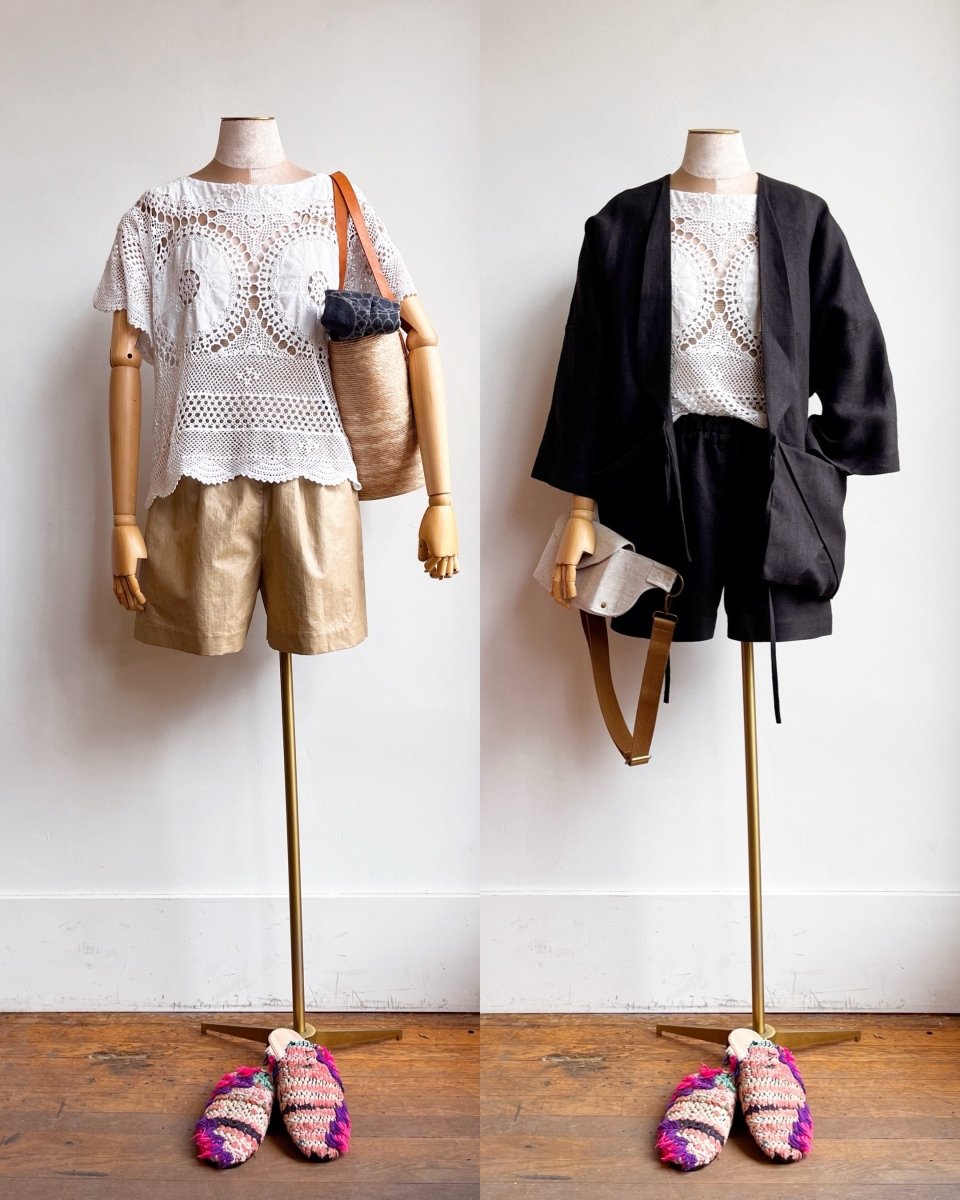 Heirloom Crochet Top (White Pinwheels) - Made X Hudson