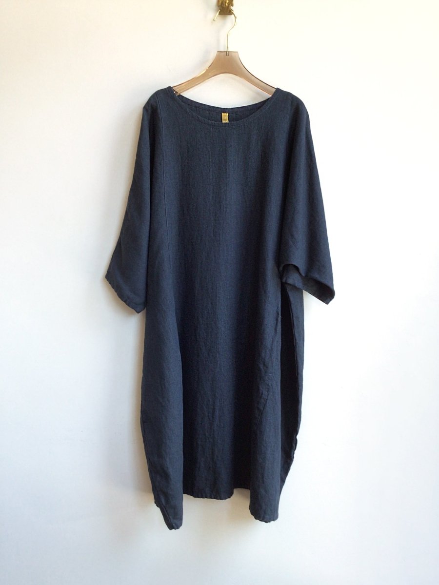 Midnight Linen Gallery Dress - Made X Hudson