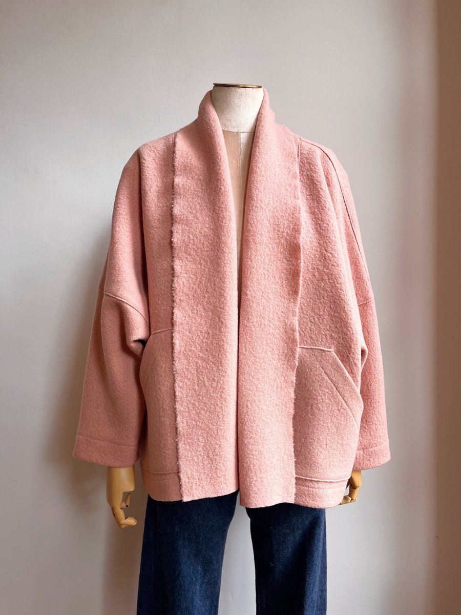 Pale Pink Wool Jacket - Made X Hudson