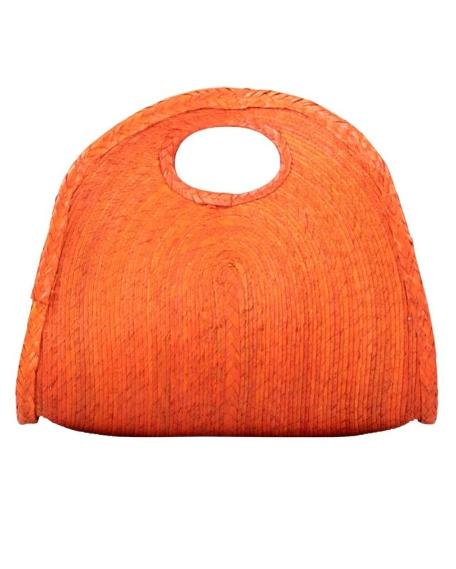 Capri Woven Tote Bag (Orange) - Made X Hudson