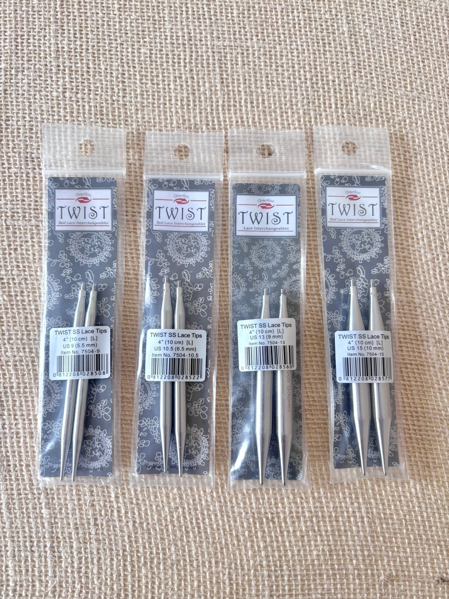 ChiaoGoo | Twist Lace Interchangeable | 4" Large Knitting Needles - Made X Hudson