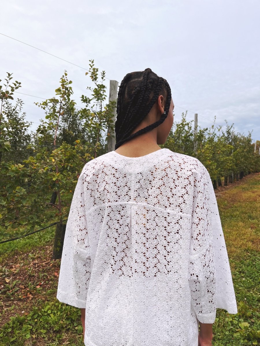 White Lace Chore Jacket - Made X Hudson