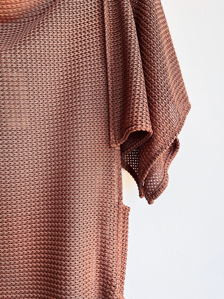 Deco Dress in Cocoa Textural Knit - Made X Hudson