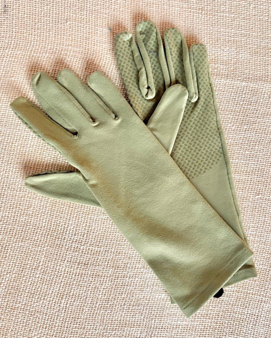 Herb Green Midrise Gardening Gloves w/ Grip Palm - Made X Hudson