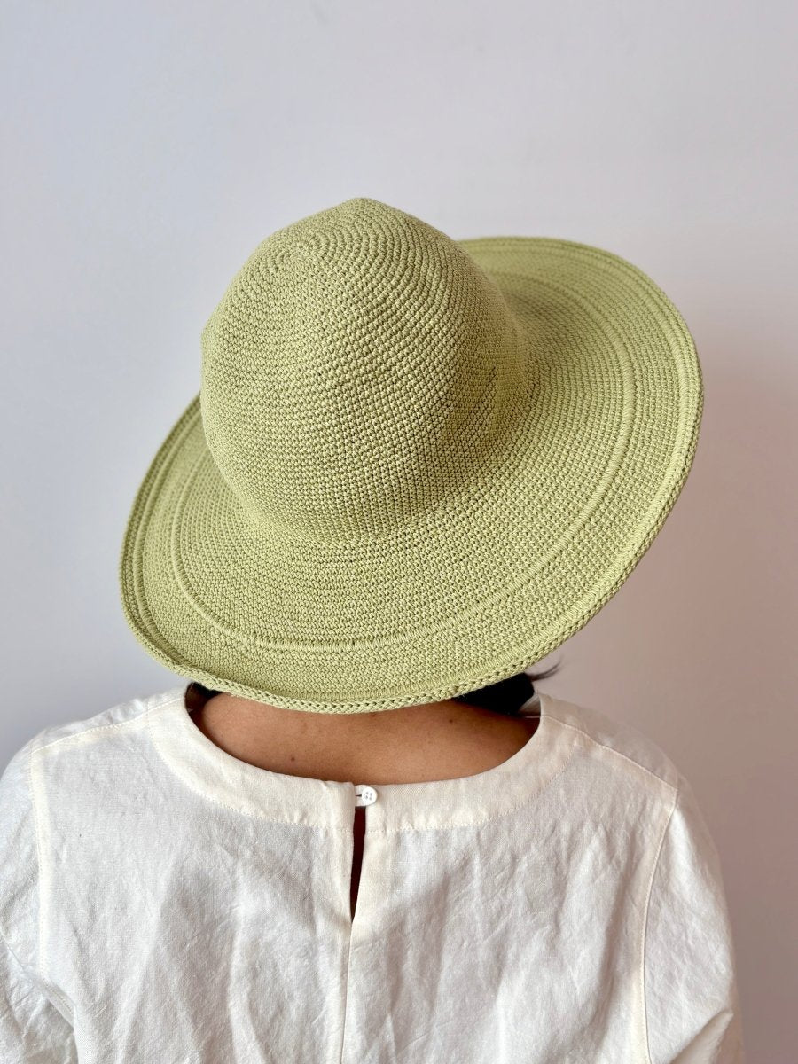 Crochet Cotton Gardening Hat in Herb - Made X Hudson