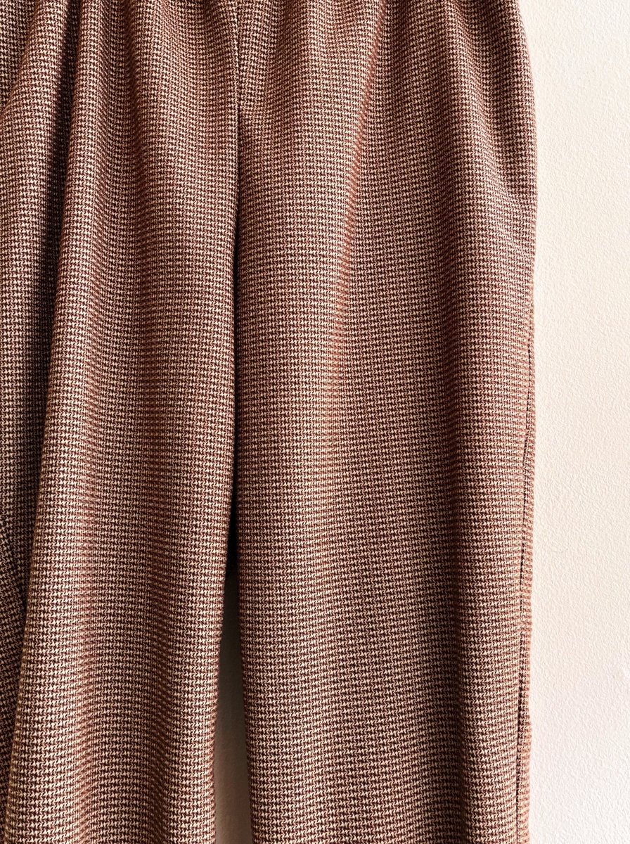Brown and Tan Jacquard Joggers - Made X Hudson