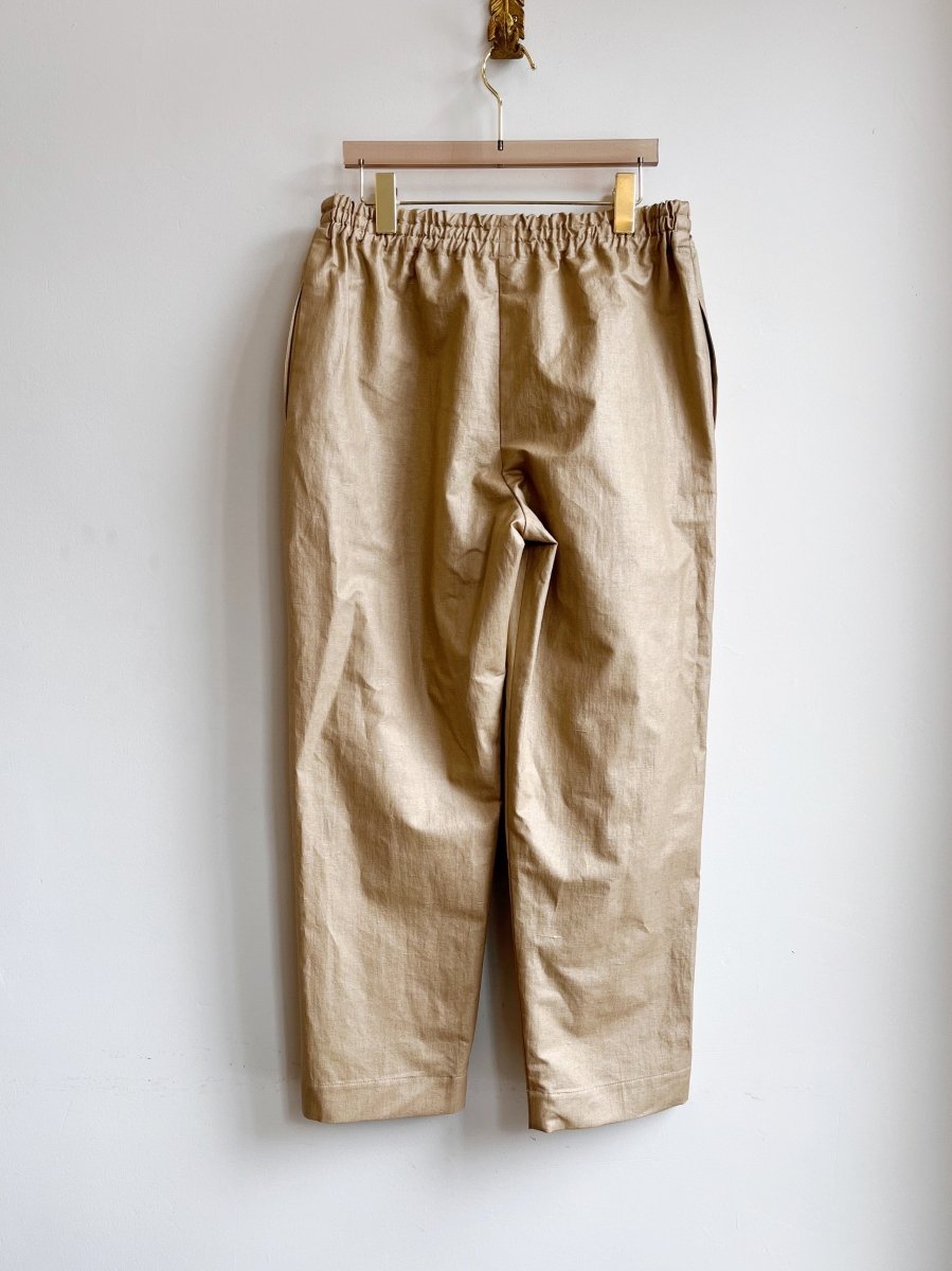 Gold Waxed Cotton Joggers - Made X Hudson