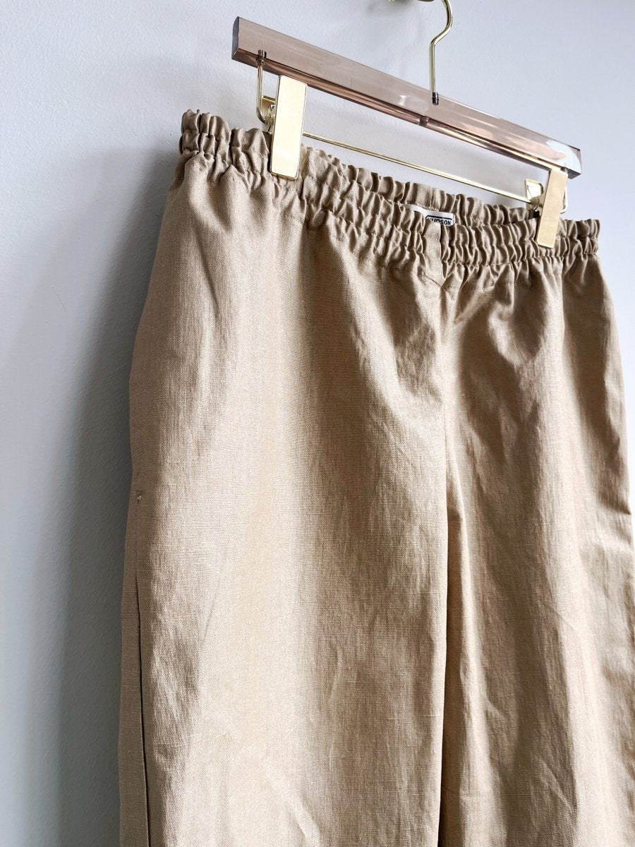 Gold Waxed Cotton Joggers - Made X Hudson