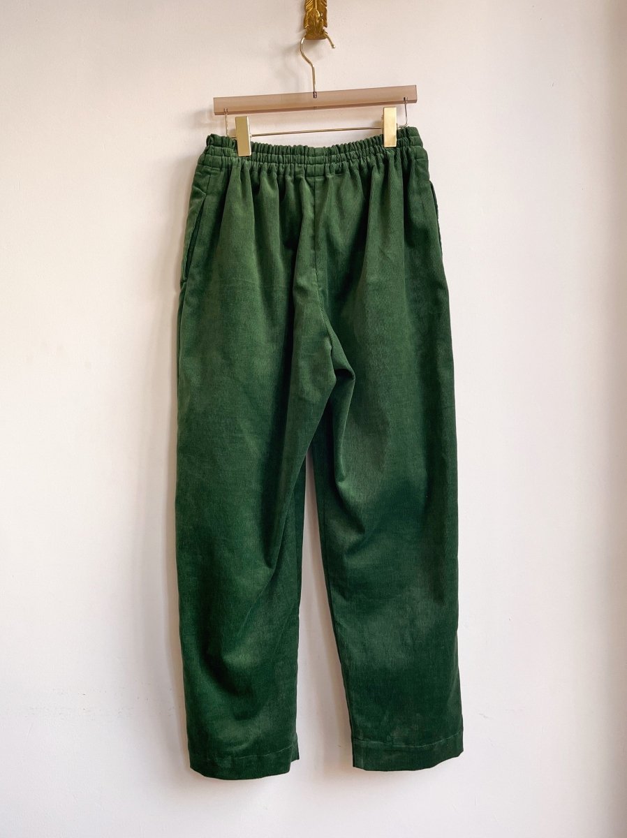 Green Corduroy Long Joggers - Made X Hudson