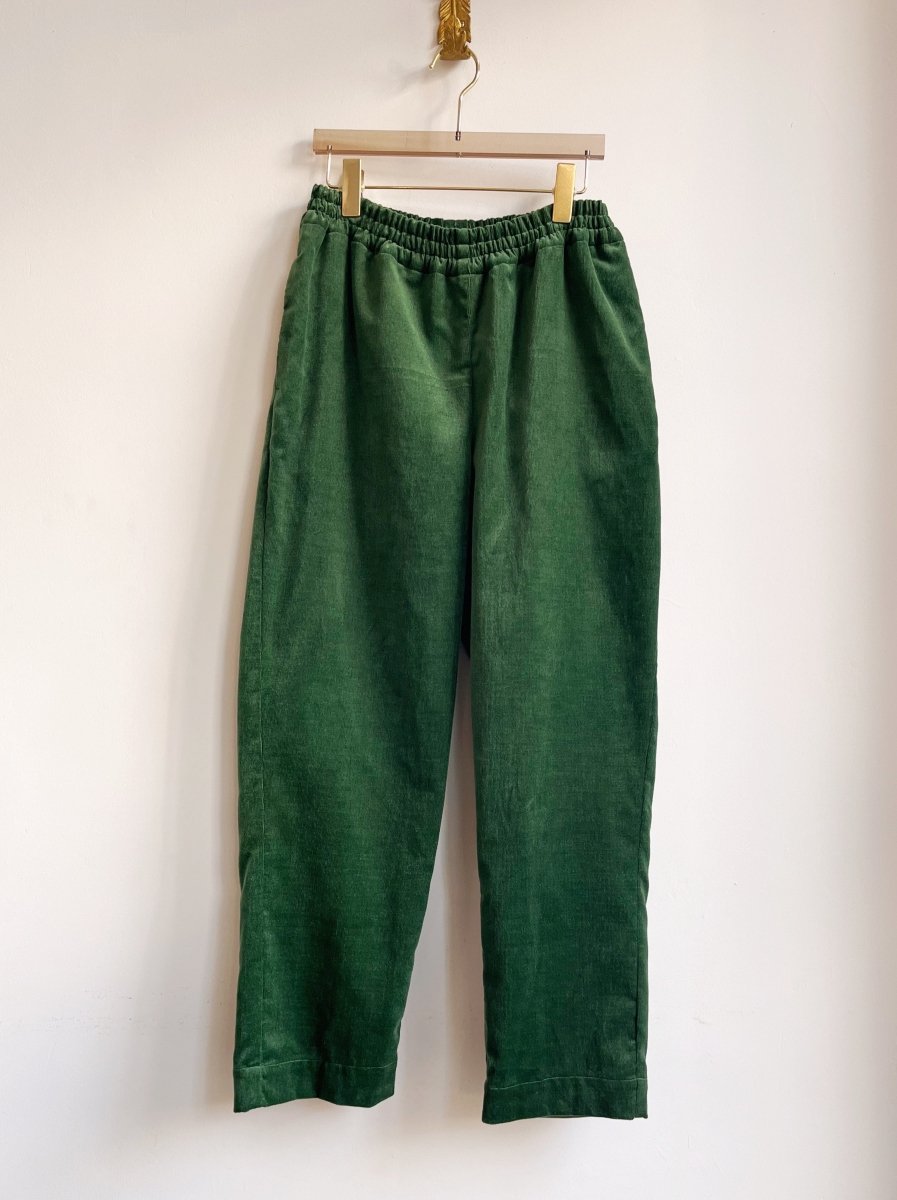 Green Corduroy Long Joggers - Made X Hudson
