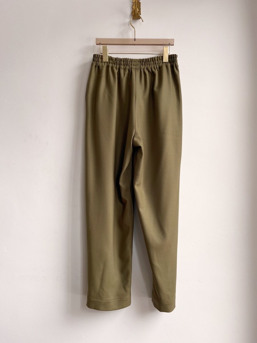 Olive Wool Twill Joggers - Made X Hudson