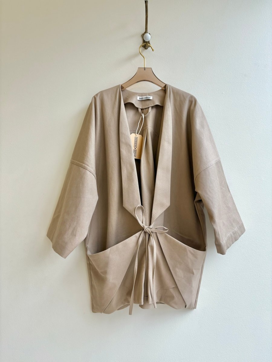 Khaki Hemp - Cotton Canvas Chore Jacket - Made X Hudson