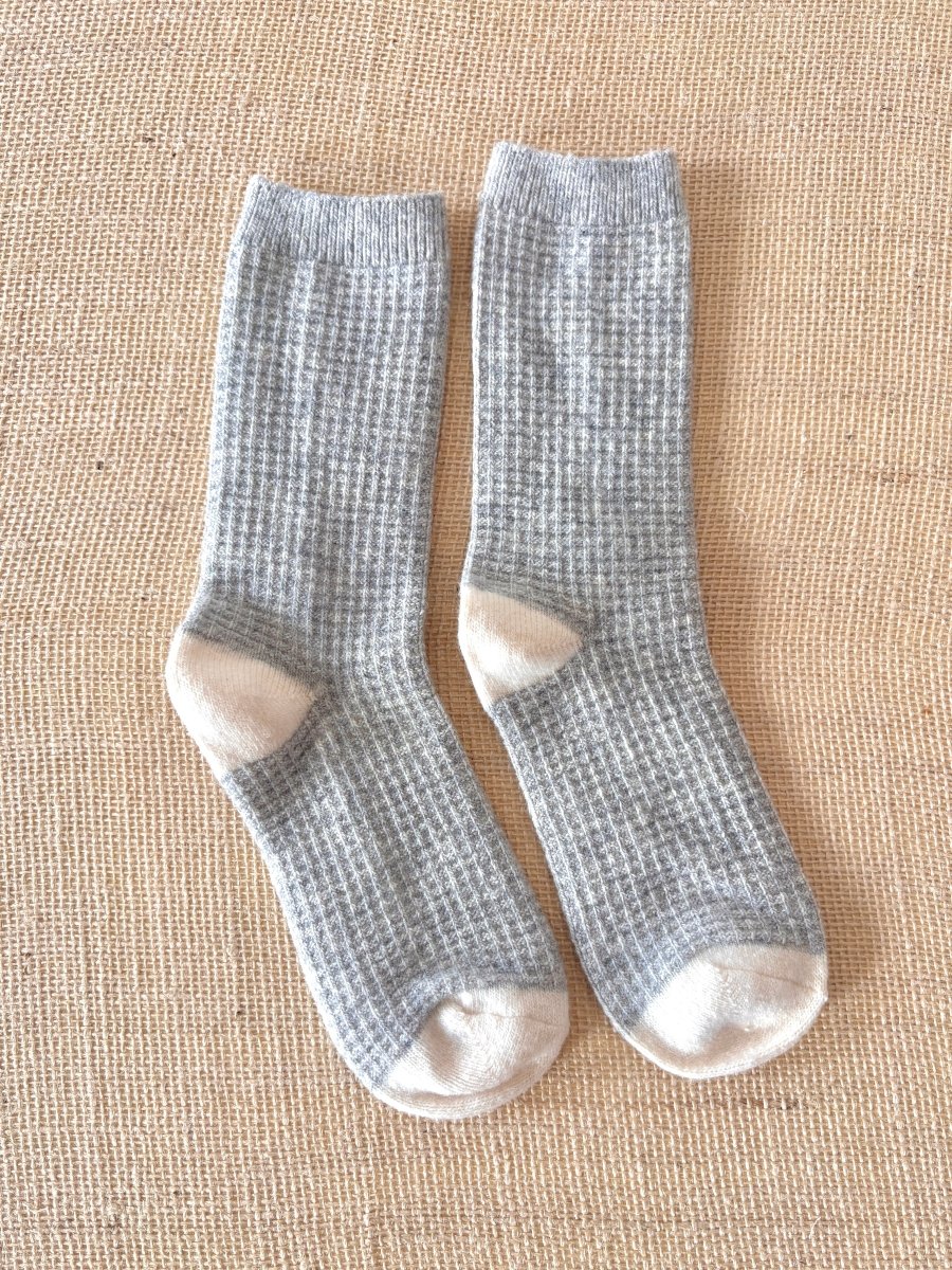 Wool Waffled Socks - Made X Hudson