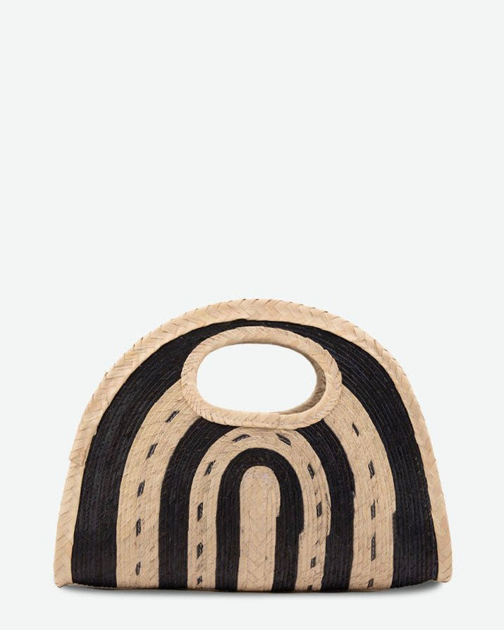 Mini Capri in Black and Natural Palm - Made X Hudson