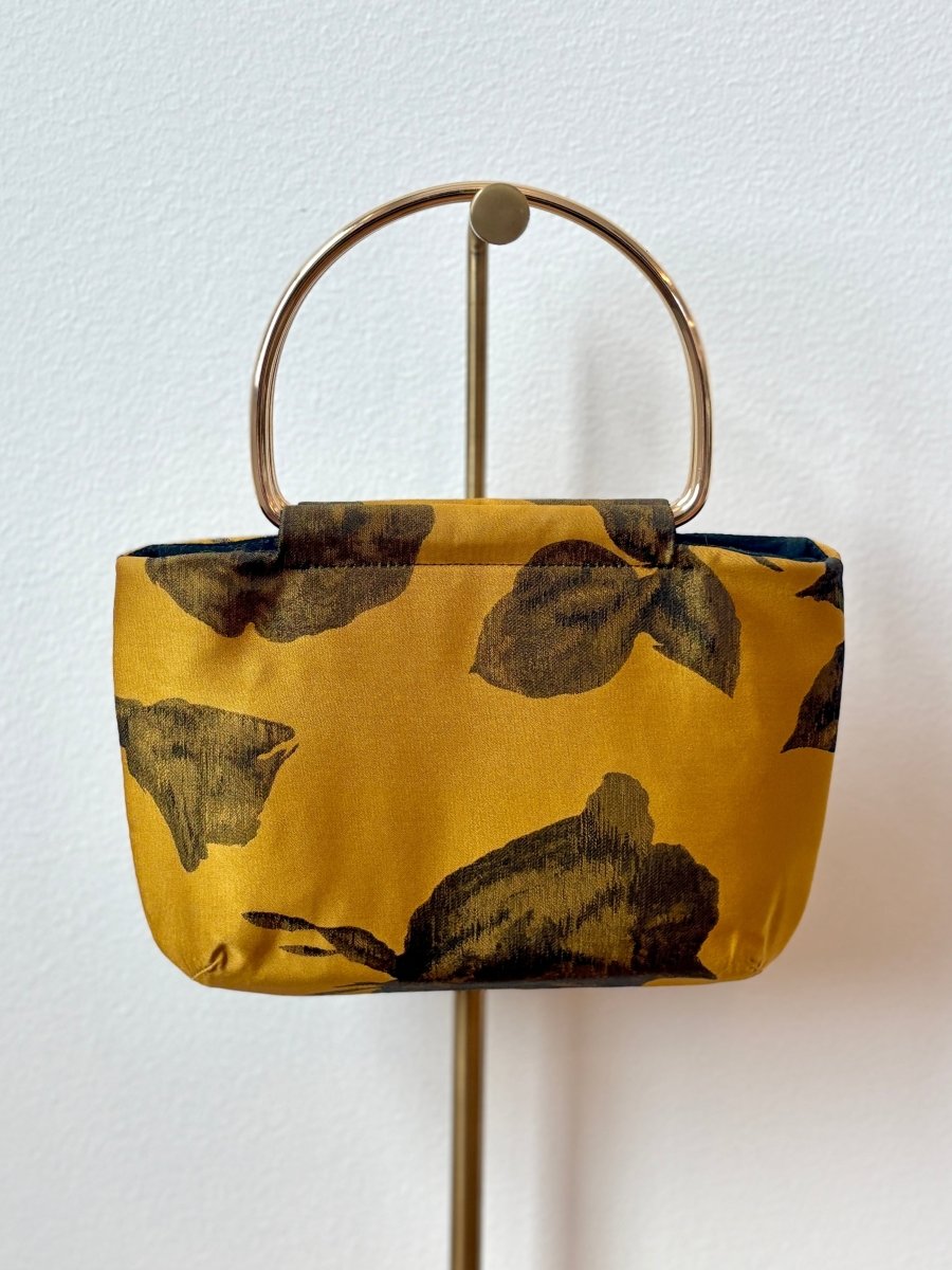 Honey Gold and Black Rose Jacquard Minnie Bag - Made X Hudson