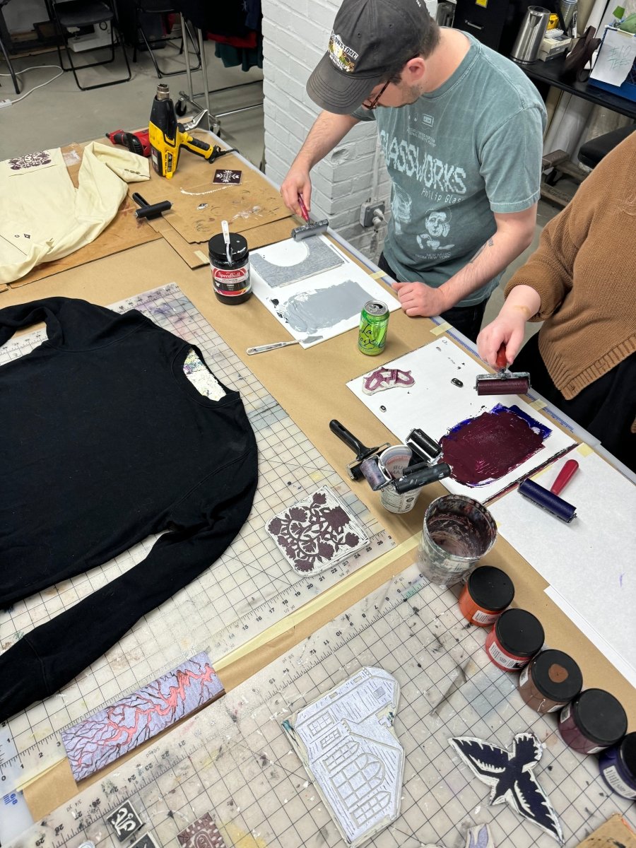 Intro to Block Printing: Linoleum Carving Class with Moth Snow - Made X Hudson