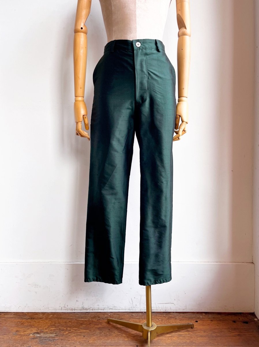 Marlene Jean in Emerald Silk Shantung - Made X Hudson