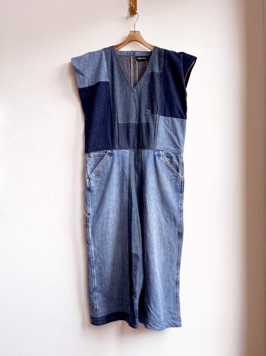 Dark Patchwork Denim Jumpsuit - Made X Hudson