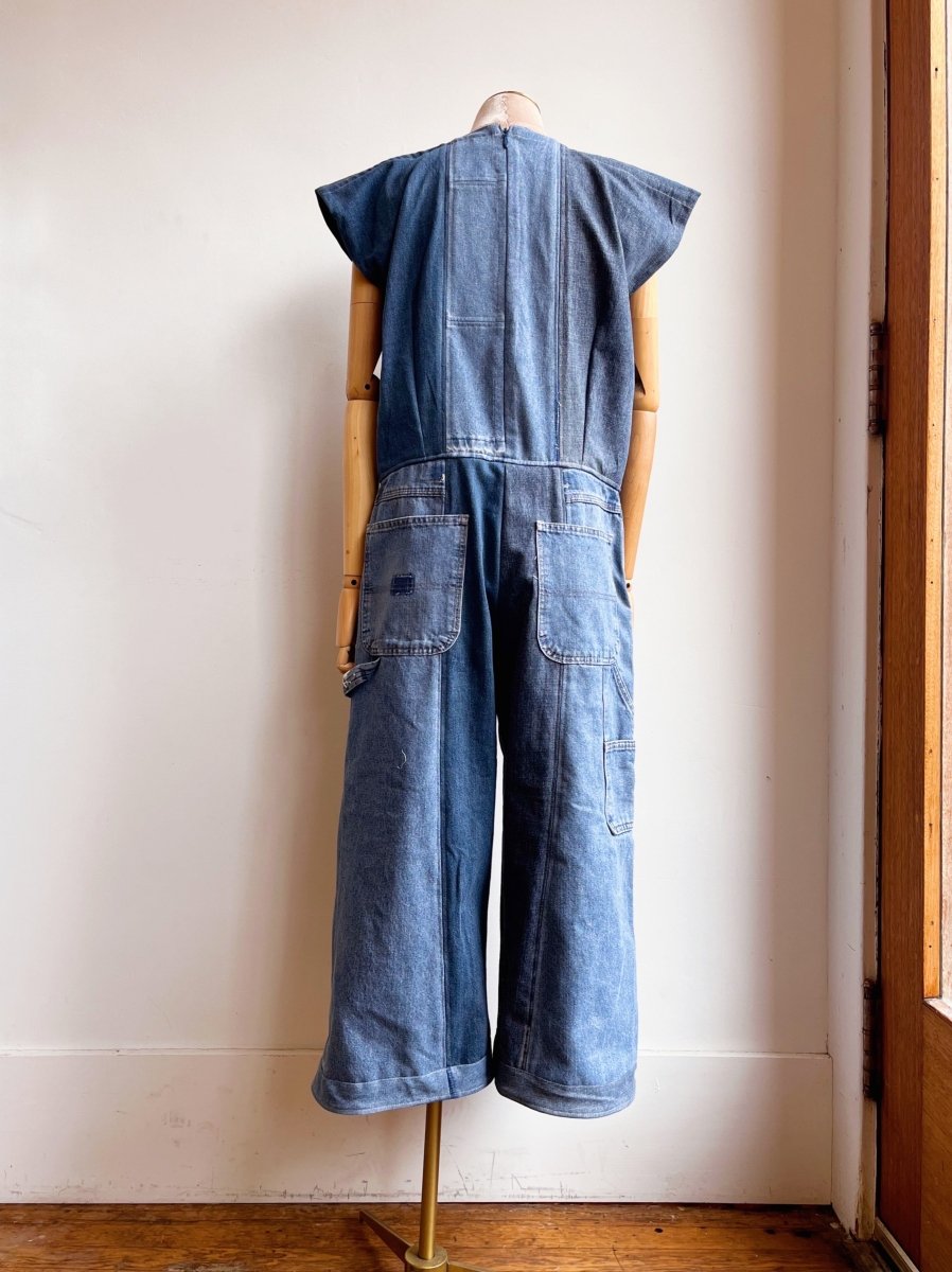 Light Patchwork Denim Jumpsuit - Made X Hudson
