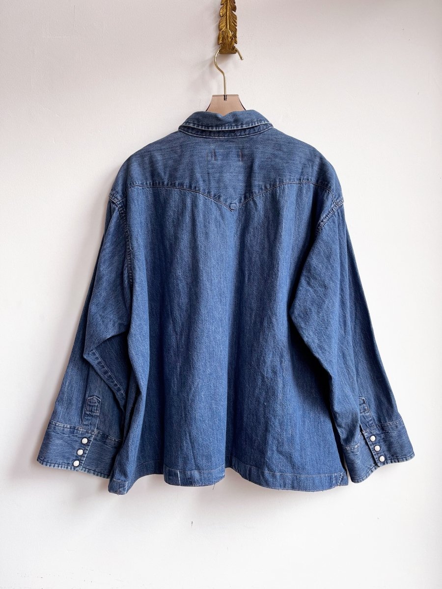 Patchwork - Pocket Denim Shirtjacket (Reworked) - Made X Hudson