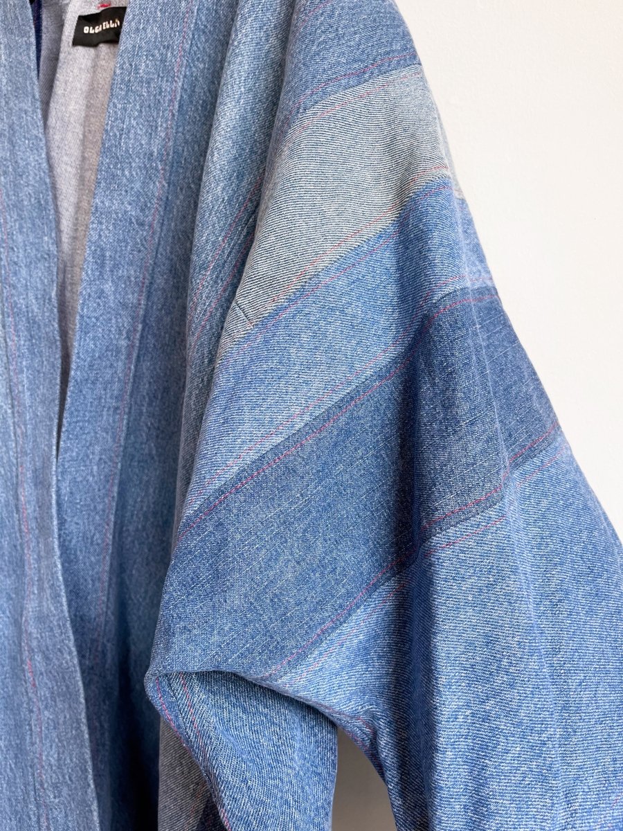 Patchwork - Striped Denim Jacket (Reworked) - Made X Hudson