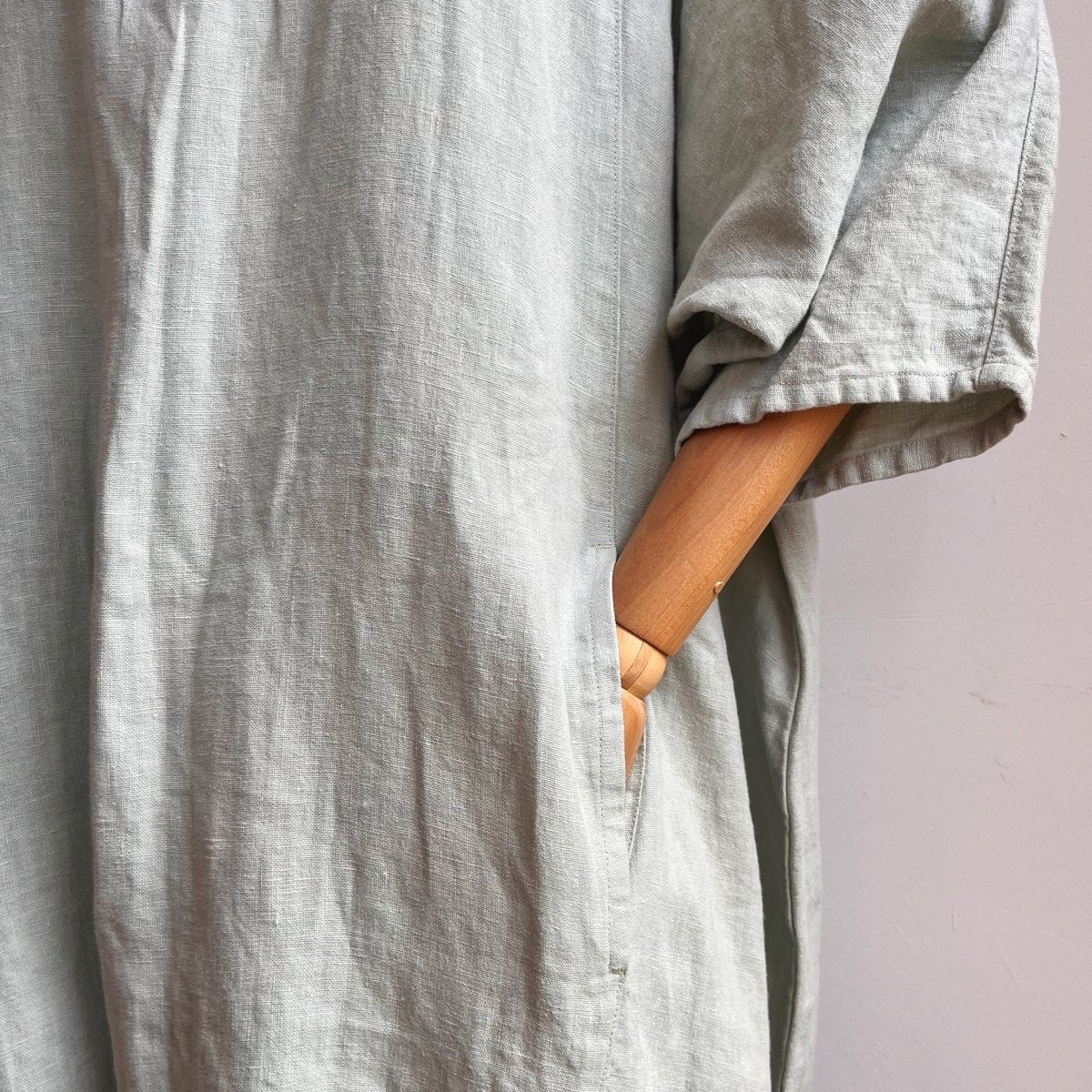 Pool Blue Hemp Gallery Dress - Made X Hudson