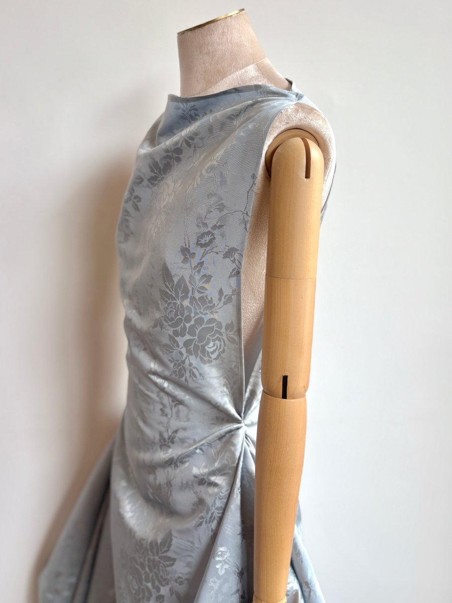 Zero - Waste Icy Blue Rose Jacquard - Made X Hudson