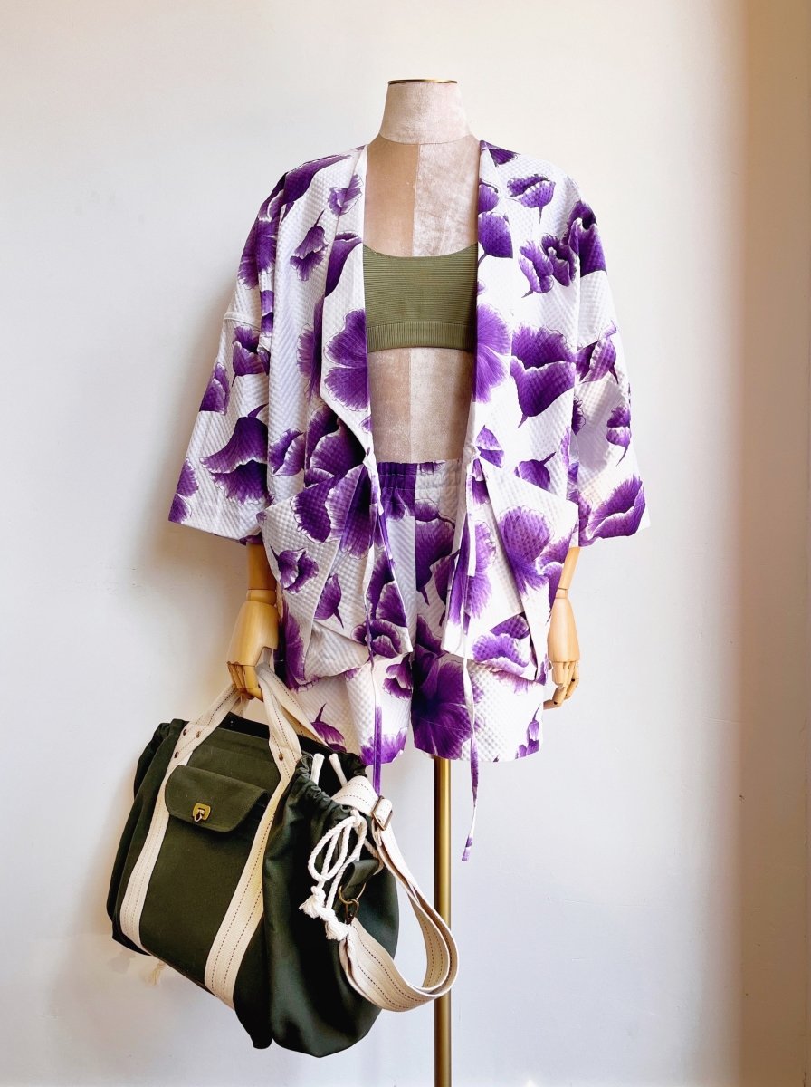 Purple Floral Town Shorts - Made X Hudson