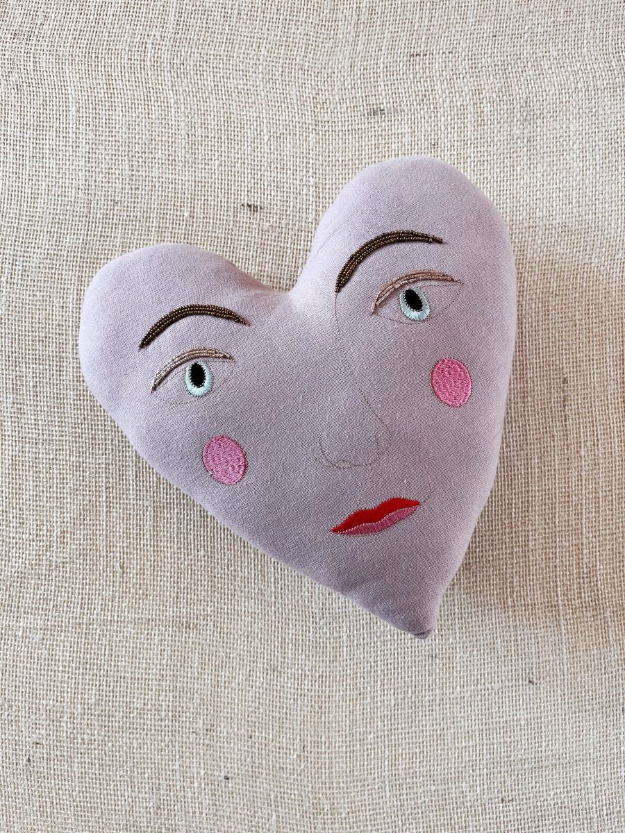 Handsome Heart Face Pillow - Made X Hudson