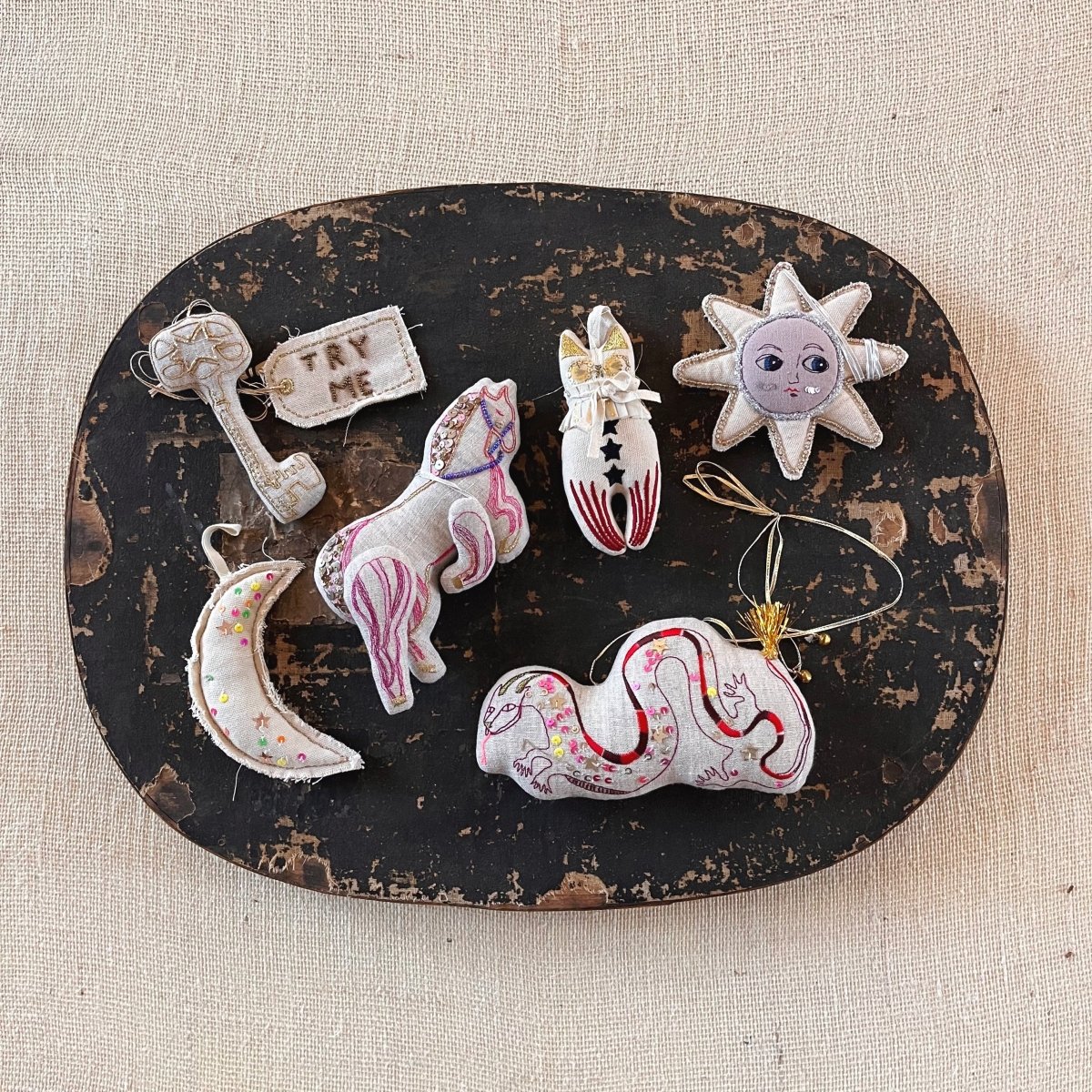 Cotton Stuffed Ornaments - Made X Hudson