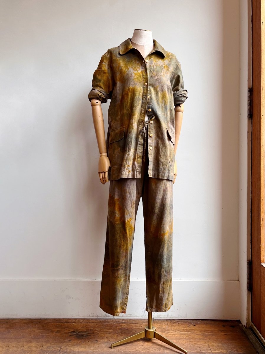 Hand - Dyed Moss Stone Linen - Blend Set (Reworked) - Made X Hudson