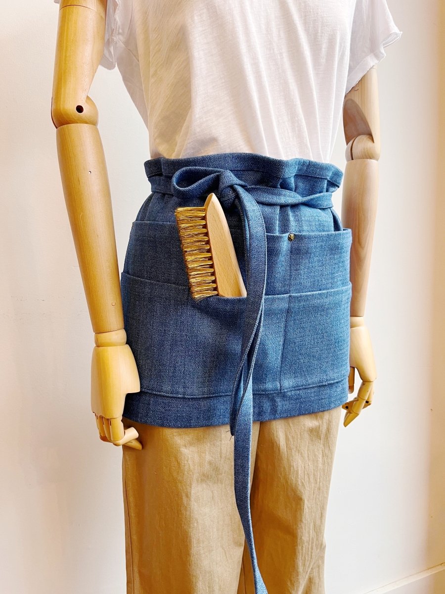 Utility Half - Apron in Light Denim - Made X Hudson