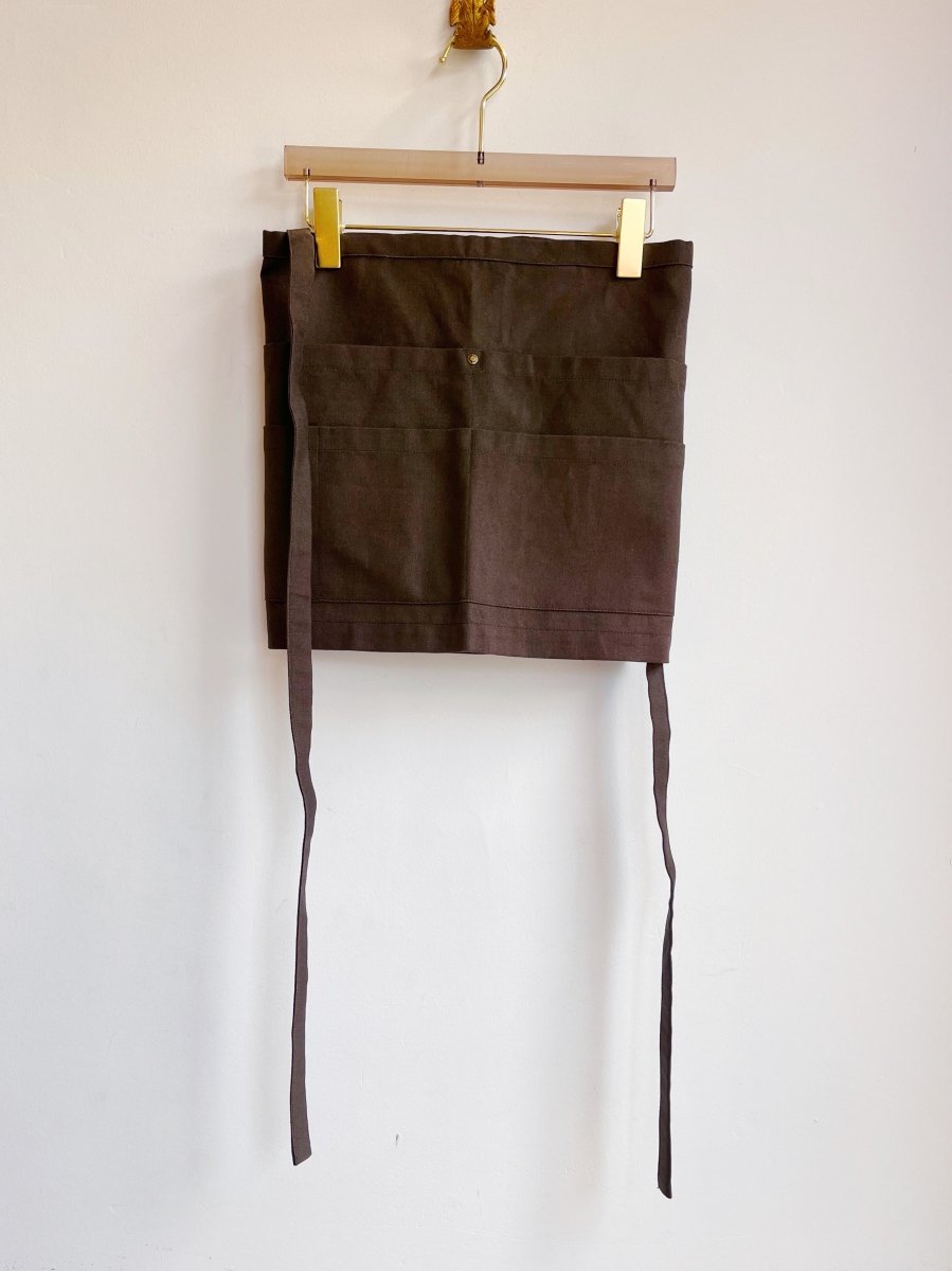 Utility Half - Apron in Moss Hemp - Cotton Blend - Made X Hudson
