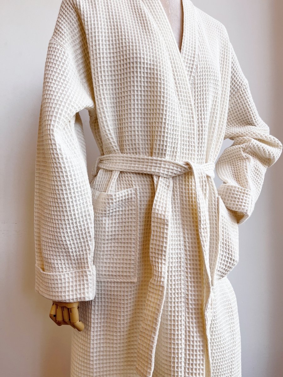 Organic Cotton Waffle Robe - Made X Hudson