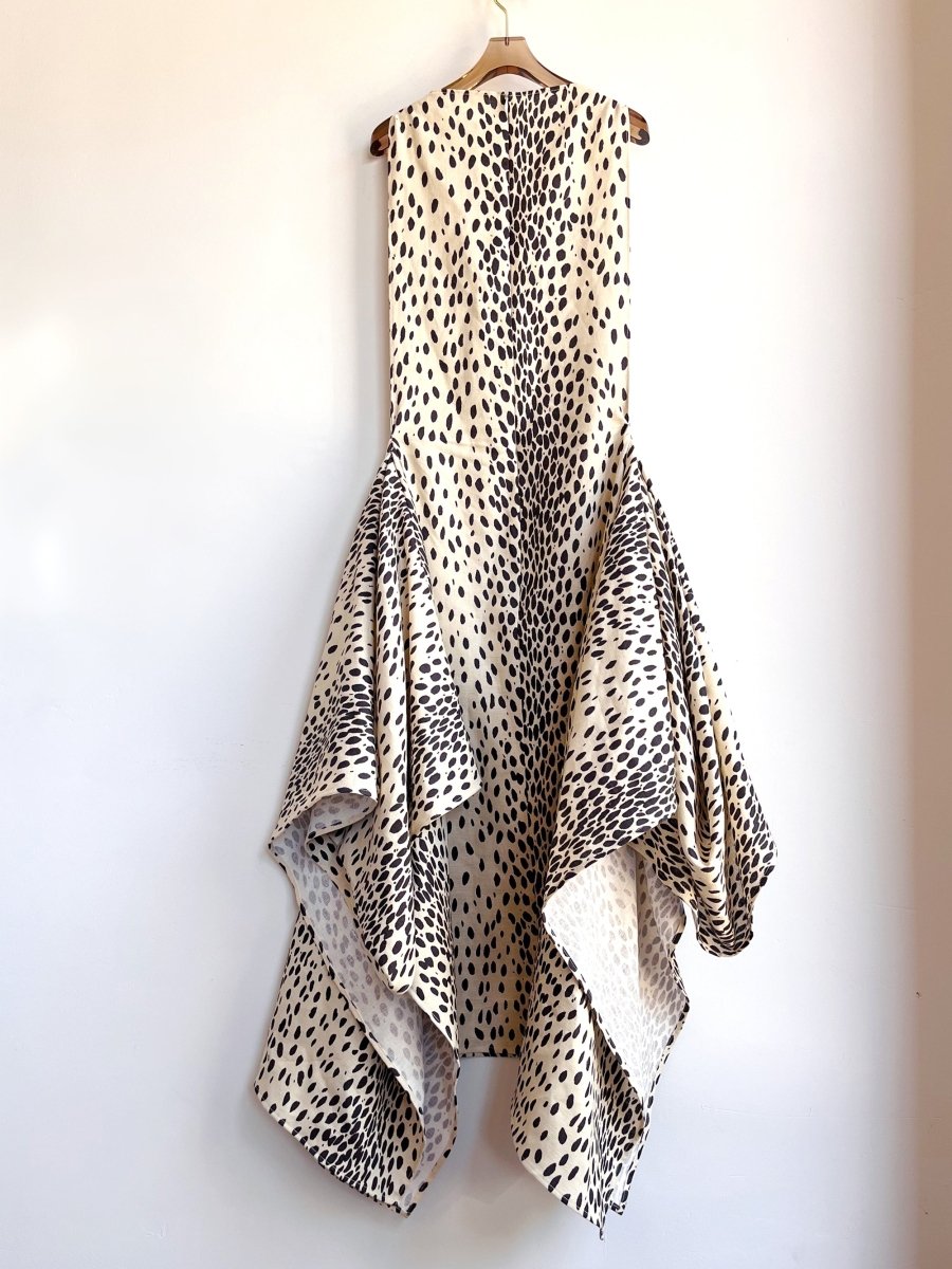 Cheetah Print Linen Zero - Waste Dress - Made X Hudson